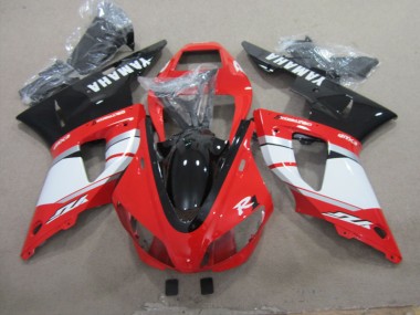 Carénage Moto R1 98-99 - Noir Rouge Blanc Décalque