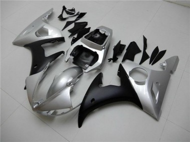 Carénage Moto R6 03-05 - Argent Noir