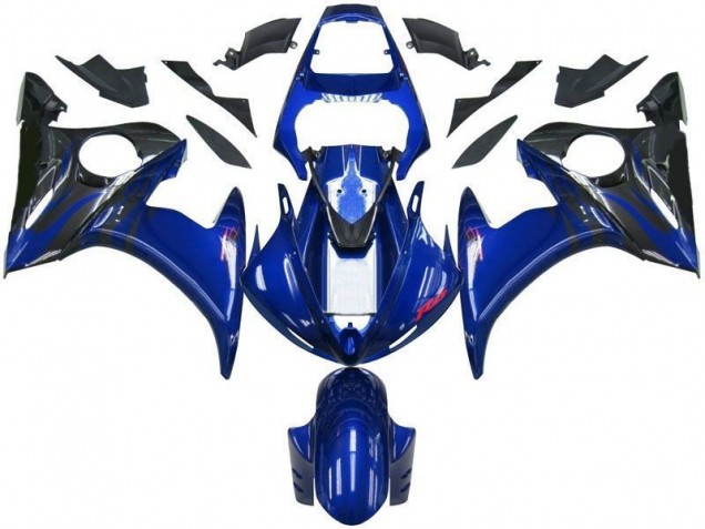 Carénage Moto R6 03-05 - Bleu Noir Carénage Moto R6 03-05 - Bleu Noir