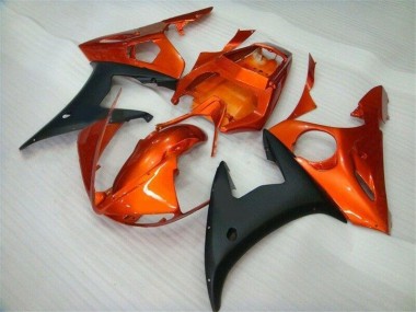 Carénage Moto R6 03-05 - Orange Noir