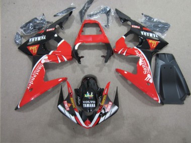 Carénage Moto R6 03-05 - Rouge Noir Santander