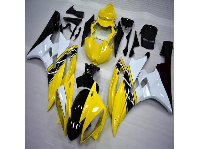 Carénage Moto R6 06-07 - Jaune Blanc Noir Carénage Moto R6 06-07 - Jaune Blanc Noir
