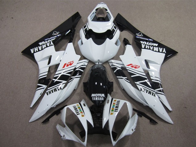 Carénage Moto R6 06-07 - Noir Blanc Motul Carénage Moto R6 06-07 - Noir Blanc Motul
