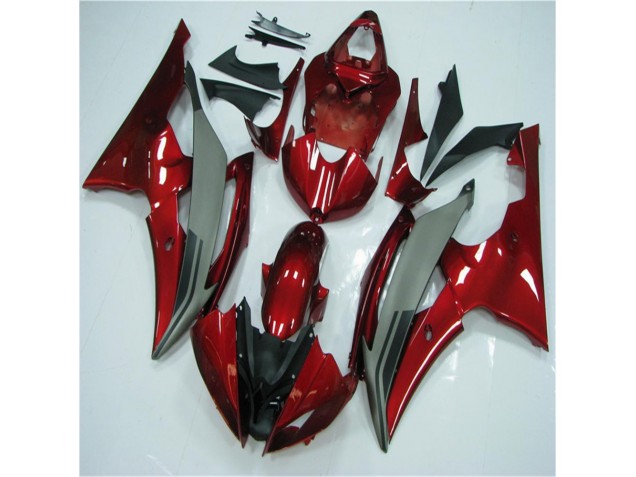 Carénage Moto R6 08-16 - Rouge Gris