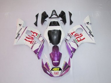 Carénage Moto R6 98-02 - Blanc Violet Fiat 46