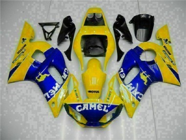 Carénage Moto R6 98-02 - Jaune Bleu