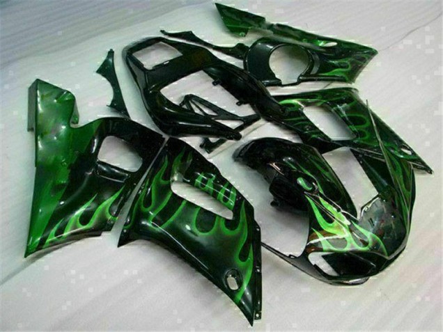Carénage Moto R6 98-02 - Vert Noir Carénage Moto R6 98-02 - Vert Noir