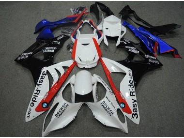 Carénage Moto S1000RR 09-14 - Blanc Bleu Rouge