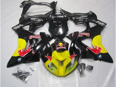 Carénage Moto S1000RR 09-14 - Jaune Noir Red Bull
