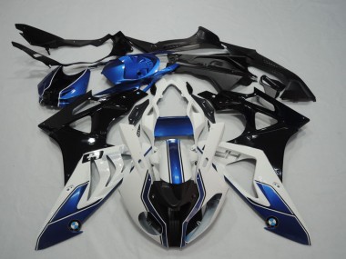 Carénage Moto S1000RR 09-14 - Noir Blanc Bleu