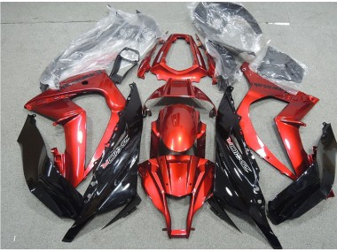 Carénage Moto ZX10R 11-15 - Noir Rouge
