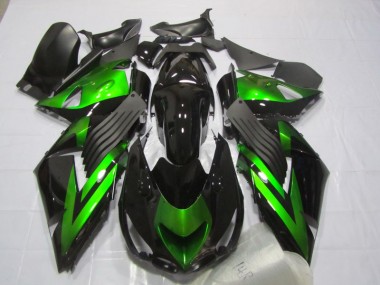 Carénage Moto ZX14R ZZR 1400 06-11 - Noir Vert