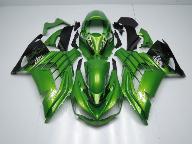 Carénage Moto ZX14R ZZR 1400 12-21 - Vert Flamme Carénage Moto ZX14R ZZR 1400 12-21 - Vert Flamme