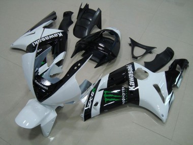 Carénage Moto ZX6R 03-04 - Blanc Monster