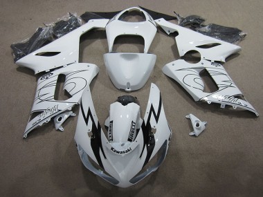 Carénage Moto ZX6R 05-06 - Blanc Ninja 636