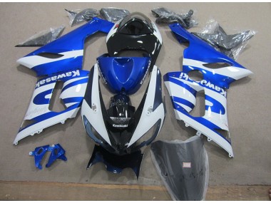 Carénage Moto ZX6R 05-06 - Bleu Blanc