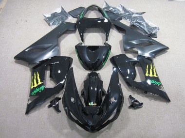 Carénage Moto ZX6R 05-06 - Noir Vert Ninja