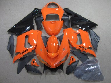 Carénage Moto ZX6R 05-06 - Orange Noir Ninja