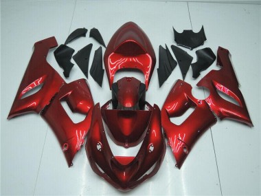 Carénage Moto ZX6R 05-06 - Rouge Bonbon