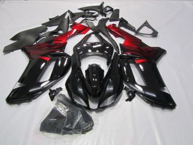 Carénage Moto ZX6R 07-08 - Noir Rouge