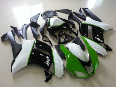 Carénage Moto ZX6R 07-08 - Vert Noir Blanc