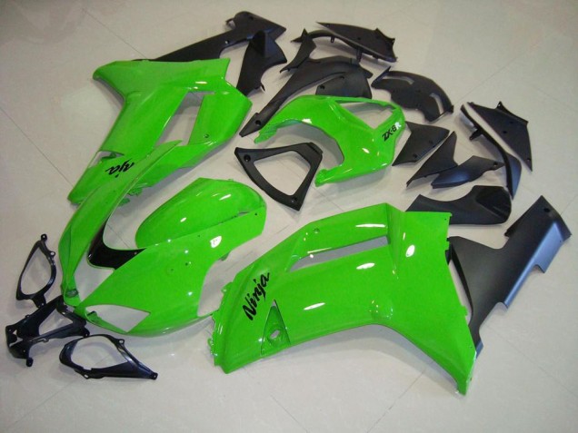 Carénage Moto ZX6R 07-08 - Vert Noir Mat Carénage Moto ZX6R 07-08 - Vert Noir Mat