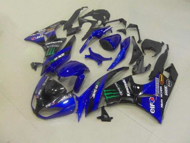 Carénage Moto ZX6R 09-12 - Bleu Monster Carénage Moto ZX6R 09-12 - Bleu Monster