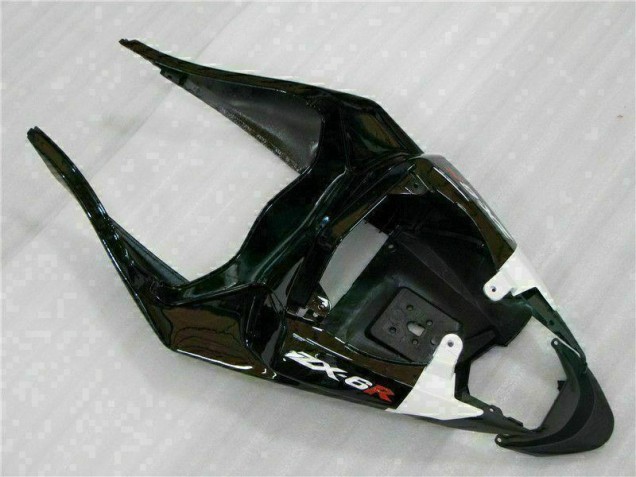 Carénage Moto ZX6R 09-12 - Noir Blanc 3M Touch4 Carénage Moto ZX6R 09-12 - Noir Blanc 3M Touch4