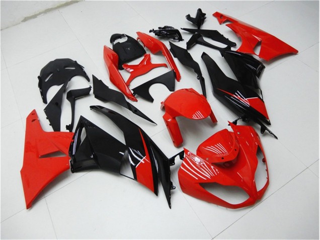 Carénage Moto ZX6R 09-12 - Rouge Noir