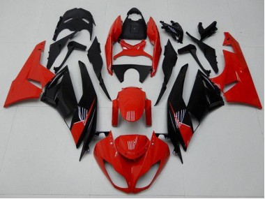 Carénage Moto ZX6R 09-12 - Rouge Noir