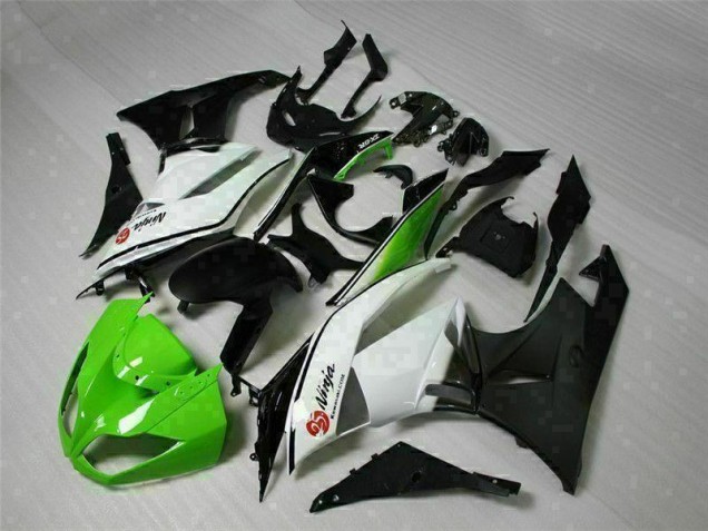 Carénage Moto ZX6R 09-12 - Vert Noir Blanc 25 Carénage Moto ZX6R 09-12 - Vert Noir Blanc 25