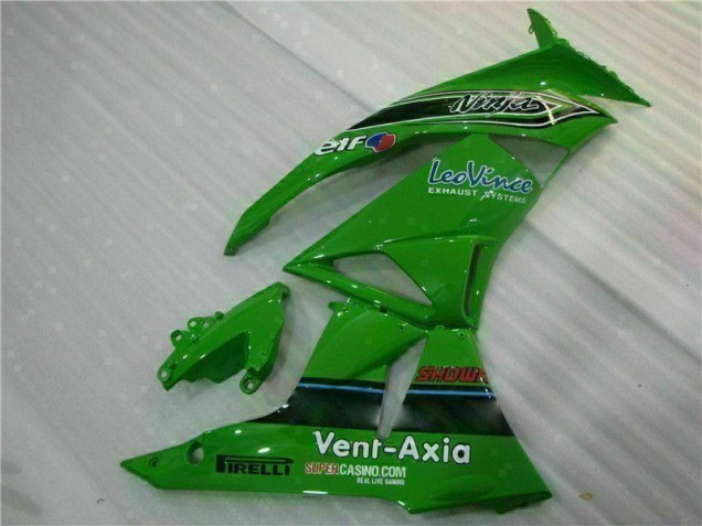 Carénage Moto ZX6R 09-12 - Vert Noir LeoVince Carénage Moto ZX6R 09-12 - Vert Noir LeoVince