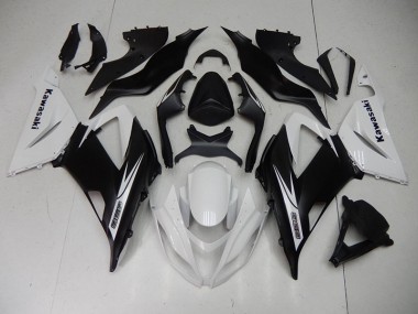 Carénage Moto ZX6R 13-18 - Noir Blanc