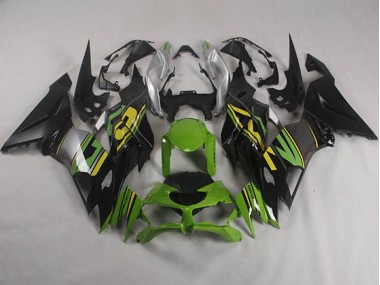 Carénage Moto ZX6R 19-23 - Noir Vert