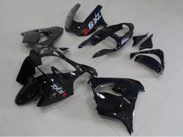 Carénage Moto ZX9R 00-01 - Noir avec Gris Décalque Carénage Moto ZX9R 00-01 - Noir avec Gris Décalque