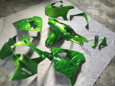 Carénage Moto ZX9R 00-01 - Vert Vert Flamme