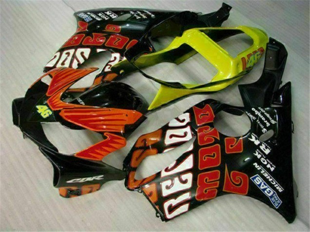 Carénages Moto CBR 600 F4i 01-03 - Orange Noir Carénages Moto CBR 600 F4i 01-03 - Orange Noir