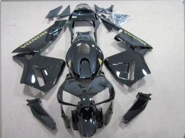 Carénages Moto CBR 600 RR 03-04 - Noir Or Décalque