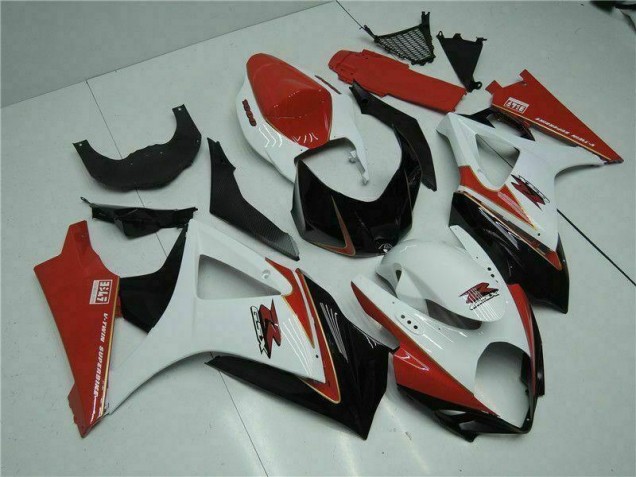 Carénages Moto GSXR 1000 K7 07-08 - Rouge Blanc Carénages Moto GSXR 1000 K7 07-08 - Rouge Blanc