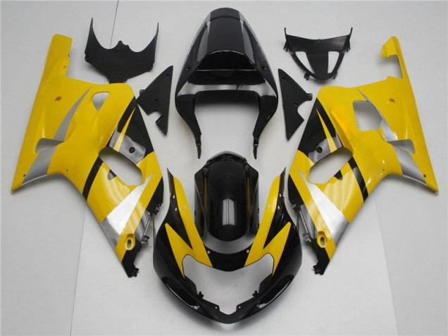 Carénages Moto GSXR 600 / 750 K1 K2 K3 01-03 - Jaune Noir Carénages Moto GSXR 600 / 750 K1 K2 K3 01-03 - Jaune Noir