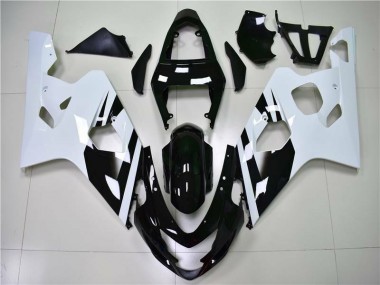 Carénages Moto GSXR 600 / 750 K4 04-05 - Blanc Noir