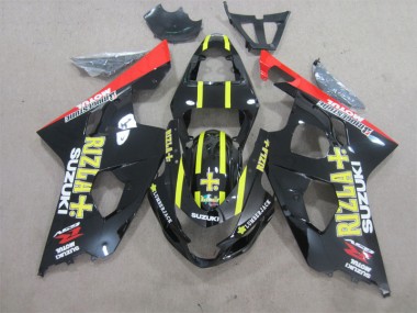 Carénages Moto GSXR 600 K4 04-05 - Noir Jaune Rizla