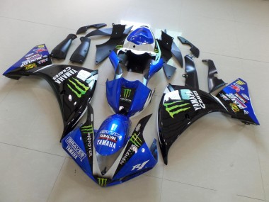 Carénages Moto R1 09-11 - Bleu Noir Monster