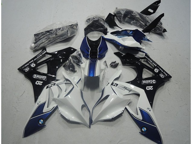 Carénages Moto S1000RR 09-14 - Blanc Bleu Carénages Moto S1000RR 09-14 - Blanc Bleu