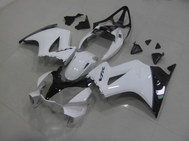 Carénages Moto VFR 800 02-13 - Blanc Noir Carénages Moto VFR 800 02-13 - Blanc Noir
