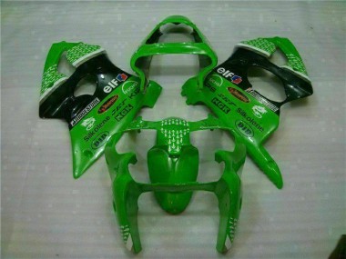 Carénages Moto ZX6R 00-02 - Vert Noir