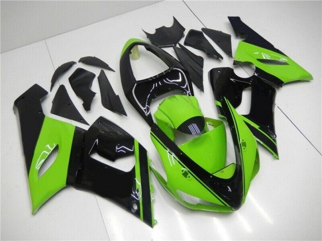 Carénages Moto ZX6R 05-06 - Vert Noir Carénages Moto ZX6R 05-06 - Vert Noir
