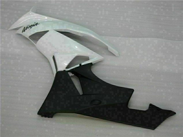 Carénages Moto ZX6R 09-12 - Blanc Noir Carénages Moto ZX6R 09-12 - Blanc Noir