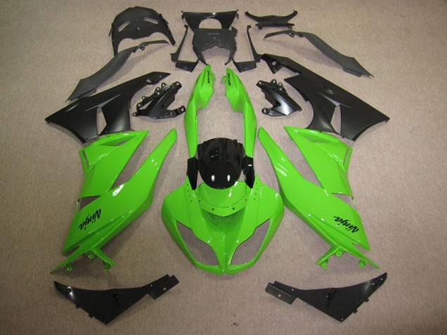 Carénages Moto ZX6R 09-12 - Noir Vert Carénages Moto ZX6R 09-12 - Noir Vert
