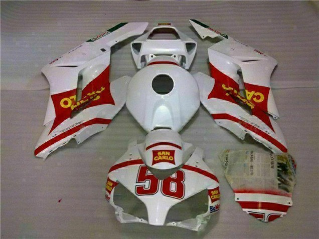 Carrosserie Moto CBR 1000 RR 04-05 - Blanc Rouge Carrosserie Moto CBR 1000 RR 04-05 - Blanc Rouge